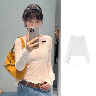 WILDLIFE｜女士上衣船领修身长袖T恤C-001M7326