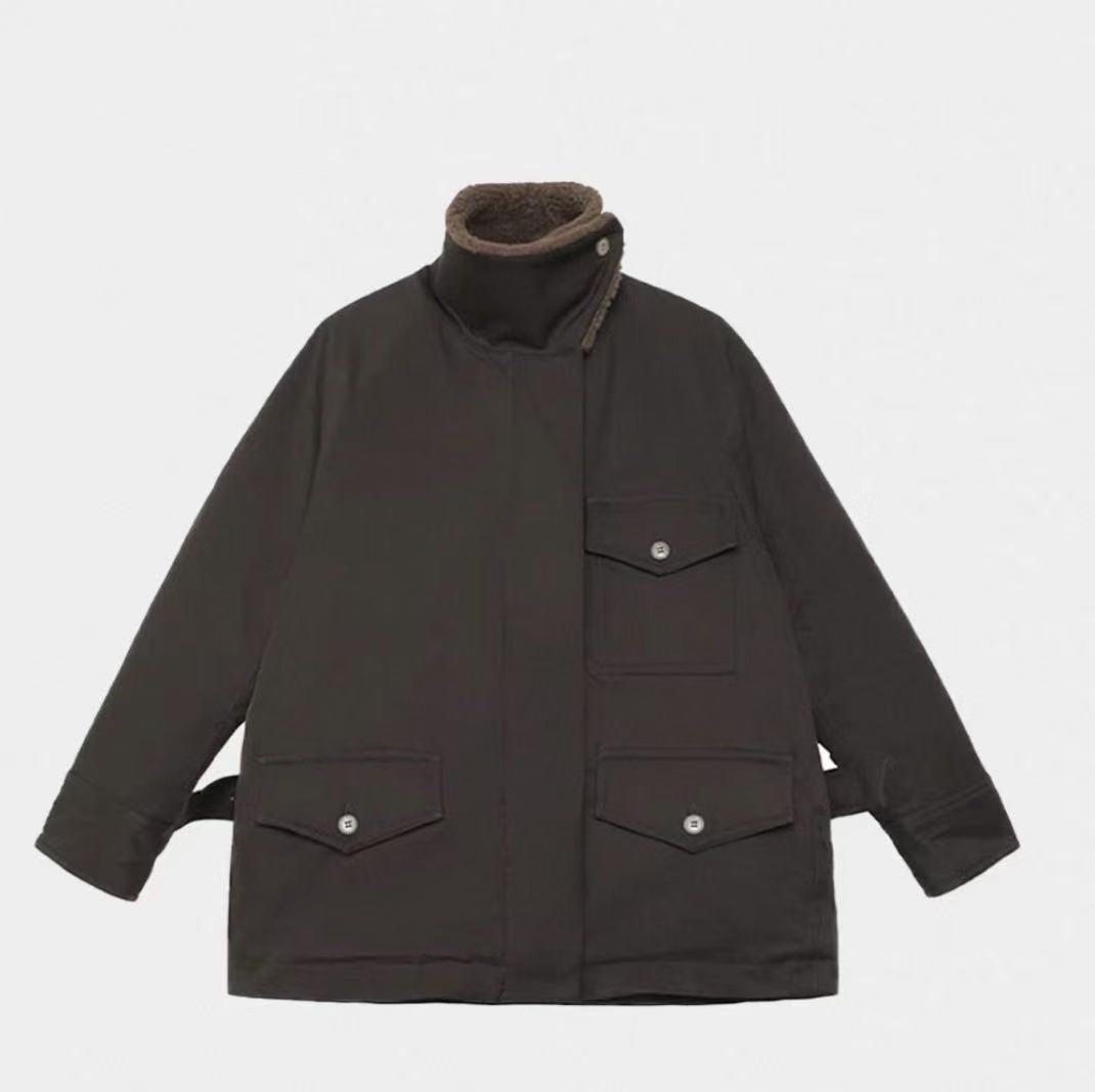 【LM家】巴恩风羊羔毛拉链外套C-016M011