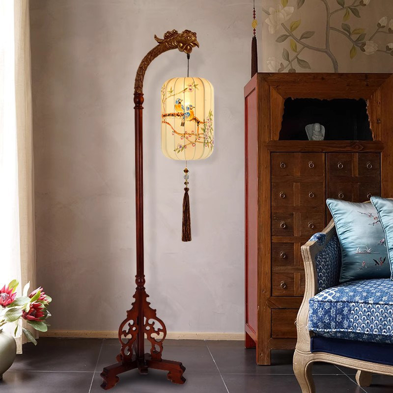 宋代美学中古风客厅沙发边落地灯禅意卧室书房床头实木落地灯具,家装灯饰光源,装饰落地灯,淘宝优惠券,粉丝福利购,淘宝优惠卷
