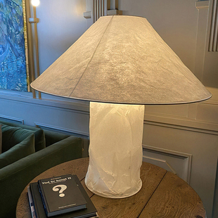 侘寂风台灯设计师款北欧客厅酒店民宿卧室中古创意艺术氛围落地灯