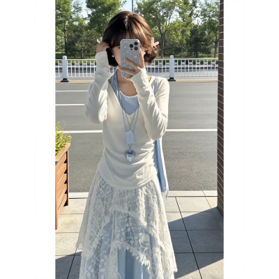 韩系巨好看早春季漂亮连