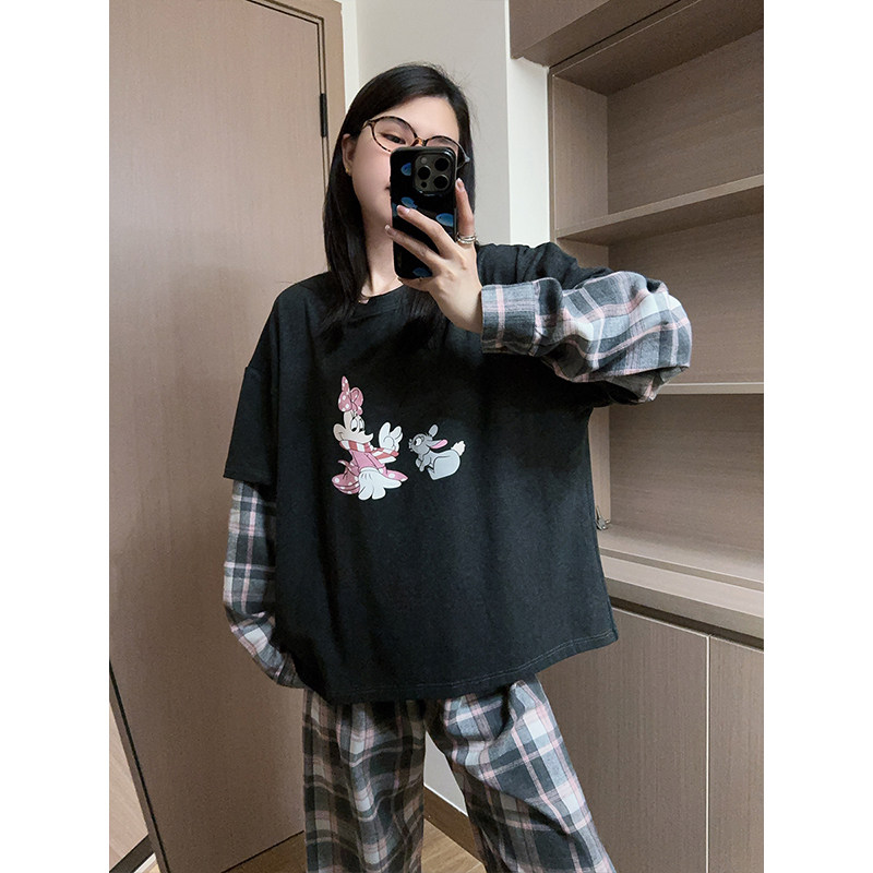 韩国卡通凯蒂猫睡衣女