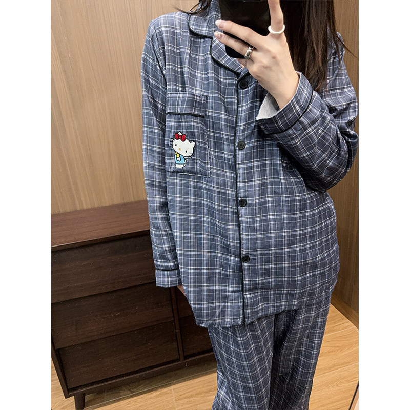 韩国卡通凯蒂猫睡衣女