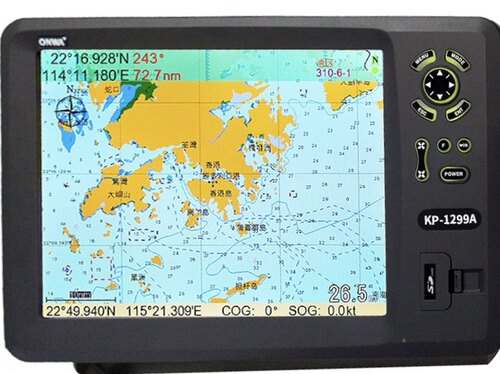 船用AIS防碰撞仪GPS卫星导航仪onwa安华KP-1299A海图机避碰仪12寸