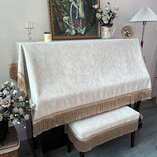 钢琴罩全罩轻奢钢琴防尘布美式加厚琴套通用半罩北欧琴蒙简约现代