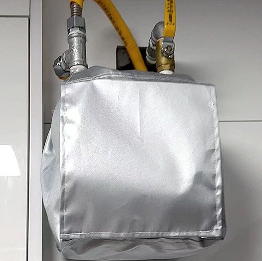 燃气表保护套水表布艺全包防尘罩银色通用收纳袋防暴晒仪表防渗水