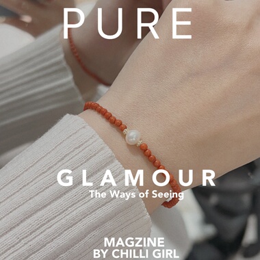 南红珍珠新中式复古手链3mm