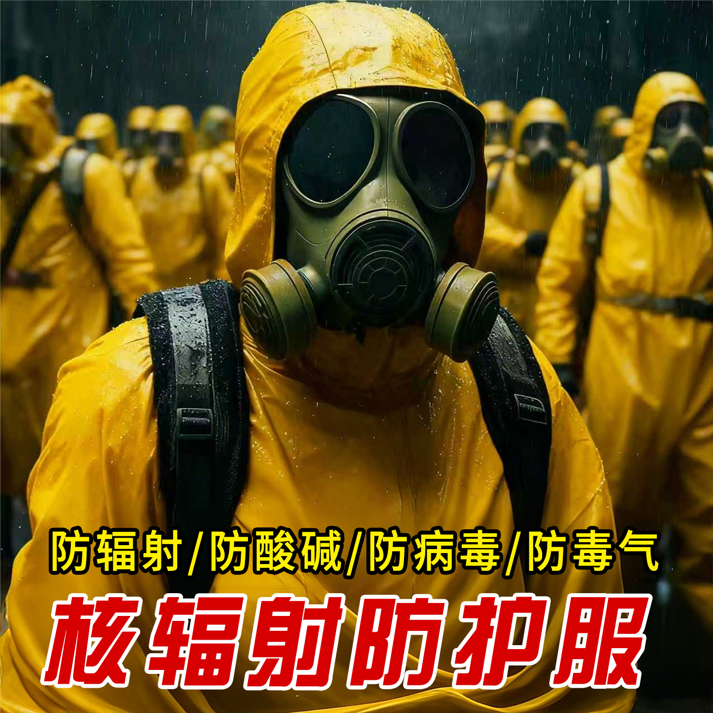 防化服连体全身防护服耐酸碱工作服化学品防辐射服防核辐射生化服