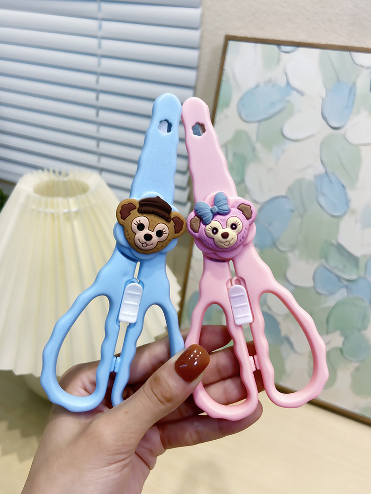 가정용 식품 용 이유식 가위 스테인레스 스틸 어린이 특수 가위 휴대용 의학 가위는 고기와 국수를자를 수 있습니다