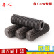 M16 细牙平端紧定12.9级内六角螺丝幼牙机米螺钉顶丝无头止付