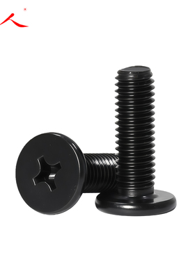 CM黑色304不锈钢扁平头十字螺丝C头薄头大平头超薄笔记本电脑螺钉