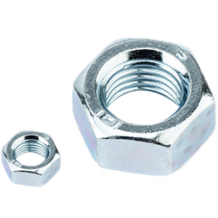 全系列白色镀锌4级六角螺母螺丝母/帽 M4-6-8-10-12-16-20-24国标