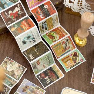 2026年一日一页系列可撕日付日历卡通可爱精美手绘彩色插画迷你365天文艺古朴高颜值手帐日付可撕diy装 饰素材