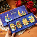 童话之旅小王子玫瑰镂空吊坠金属书签礼盒高颜值卡通可爱治愈系学生实用活动奖励纪念品高级感节日文艺小礼物