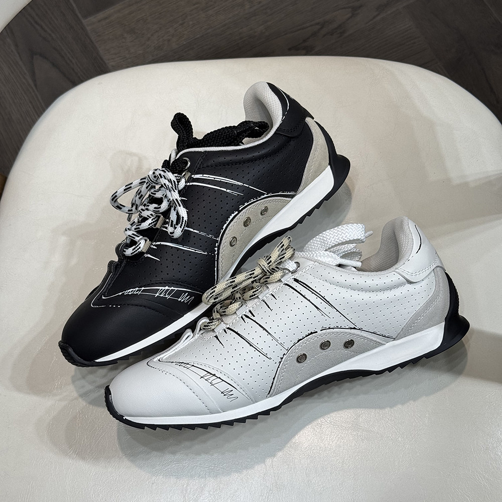 2026新款复古运动鞋女真皮手绘时尚休闲鞋平底德训鞋球鞋百搭舒适,女鞋,德训鞋,淘宝优惠券,粉丝福利购,淘宝优惠卷