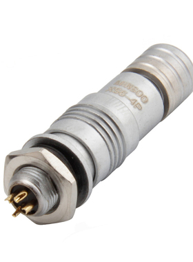 XS6-4芯 开孔6mm 推拉式 航空插头MINSOO XS6-4P 连接器 XS6K4P