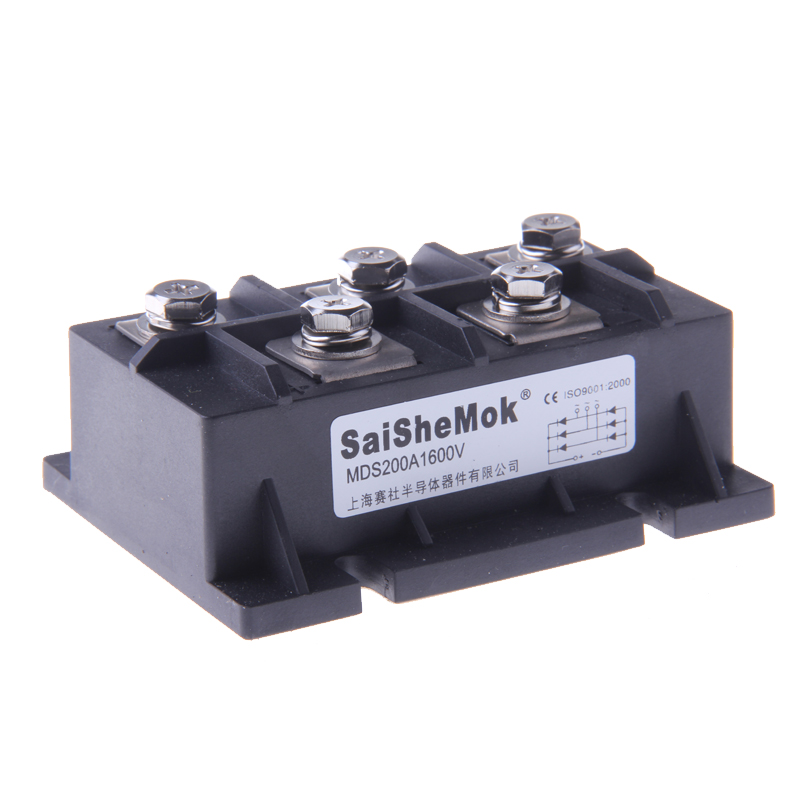SaiSheMOK赛社 MDS200A1600V 150A200A三相整流模块 MDS150A1600V
