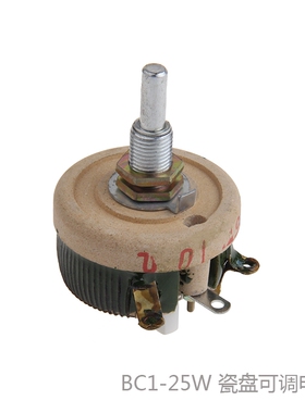 25W可调瓷盘电阻器5RJ/10RJ/20RJ/50RJ/100RJ/200RJ/500RJ/1KRJ
