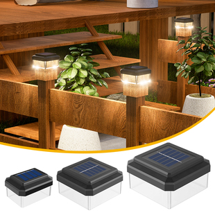 太阳能柱头灯围墙柱头灯户外柱头灯庭院柱子灯别墅围栏嵌入柱子灯