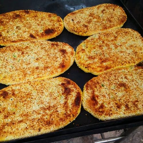 兴化特产芝麻咸味烧饼手工兴化王烧饼龙虎斗猪油渣烧饼一份一个