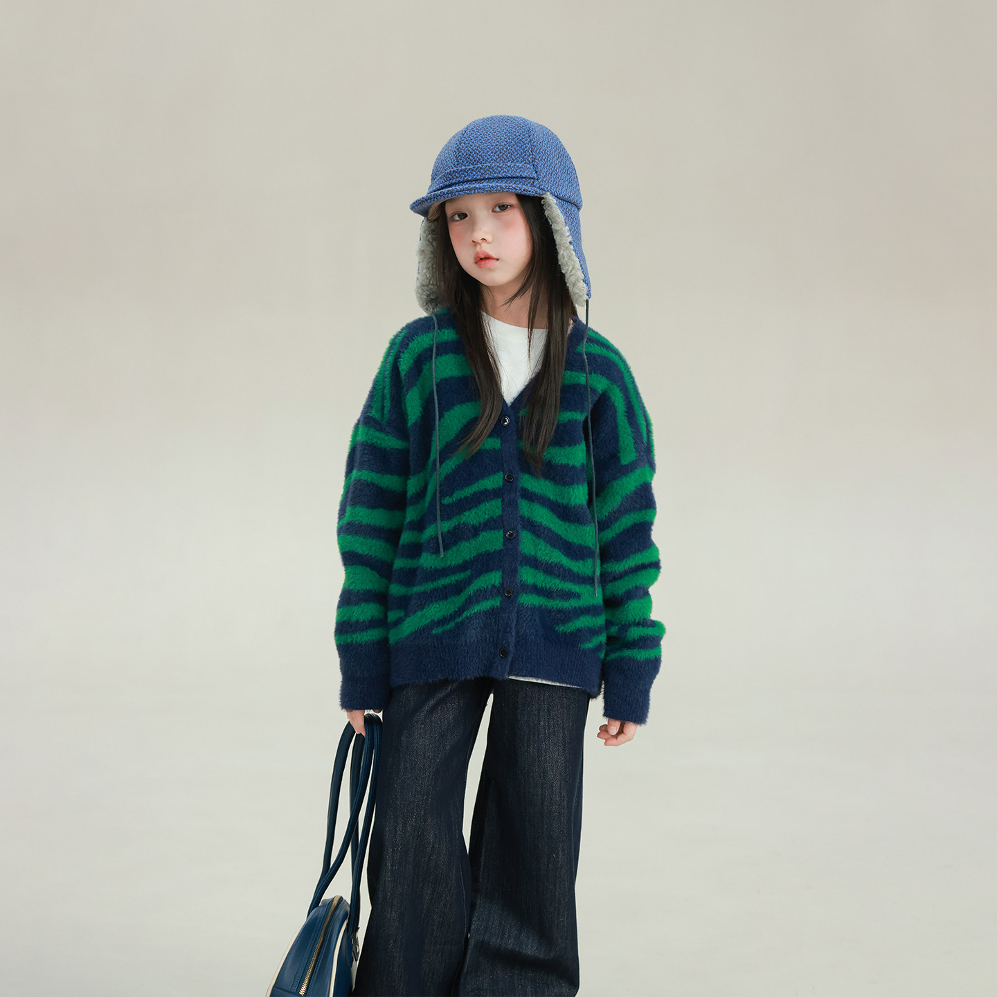 大耳象女童斑马纹毛衣开衫2026春季新款宝儿毛绒圆领针织保暖上衣,童装/婴儿装/亲子装,毛衣/针织衫,淘宝优惠券,粉丝福利购,淘宝优惠卷