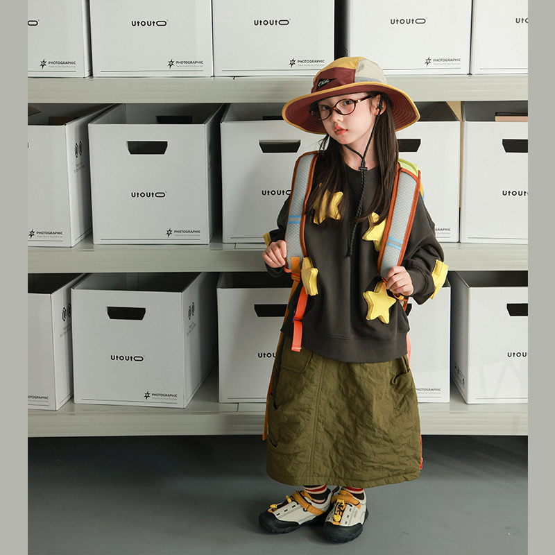 utouto秋季立体星星卫衣