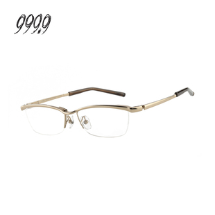 876T 999.9眼镜架男日本手作眉框钛金光学近视眼镜S 门店自提