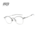 999.9眼镜新款 男女日本手造全框圆形镜架复古风近视可配镜片