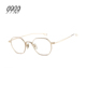 999.9眼镜框日本手作金属钛架圆形全框复古镜架男女可配镜 626T