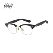 999.9眼镜框男日本手作粗框眉线镜架可配度数镜M 门店自提