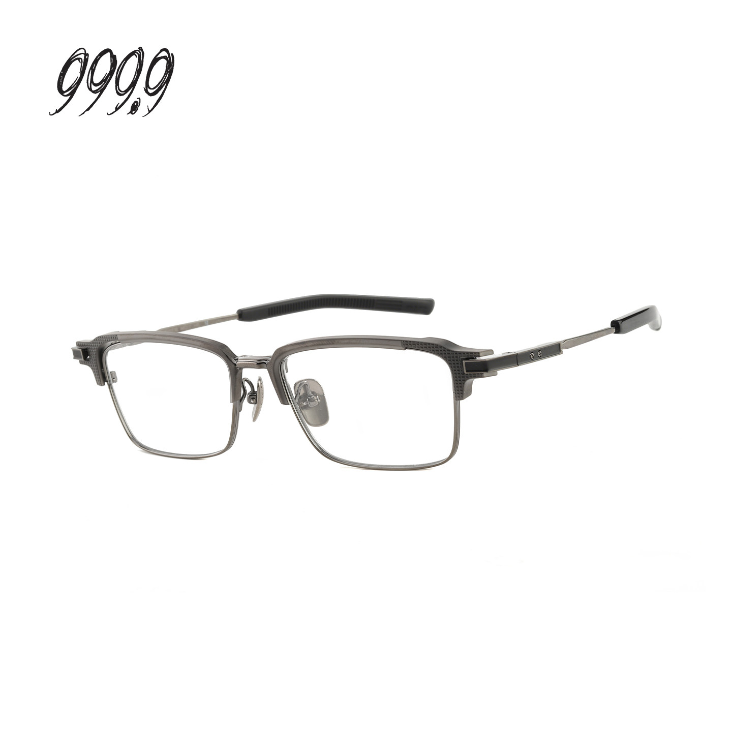 【门店自提】999.9眼镜架男high-end系列钛金方框近视眼镜S-07T H