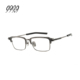 NINES 999.9眼镜架男high end系列钛金方框近视眼镜S FOUR 07T