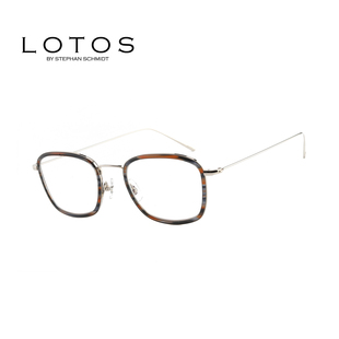 LOTOS珞特斯眼镜框德国手工18k金商务眼镜架L23A001 门店自提