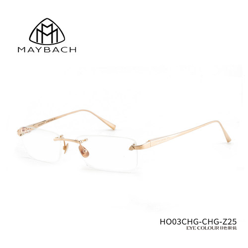 【门店自提】MAYBACH迈巴赫眼镜THE HORIZON Ⅲ男无框18K手工HO03