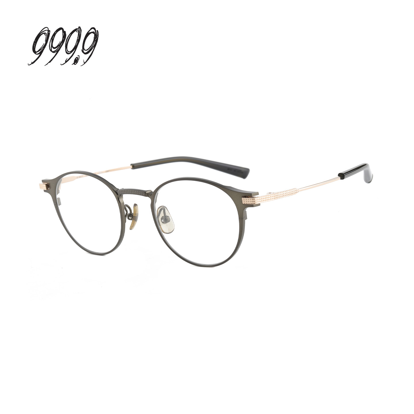 【门店自提】999.9眼镜框男圆形框钛金属近视光学眼镜架女S-391T