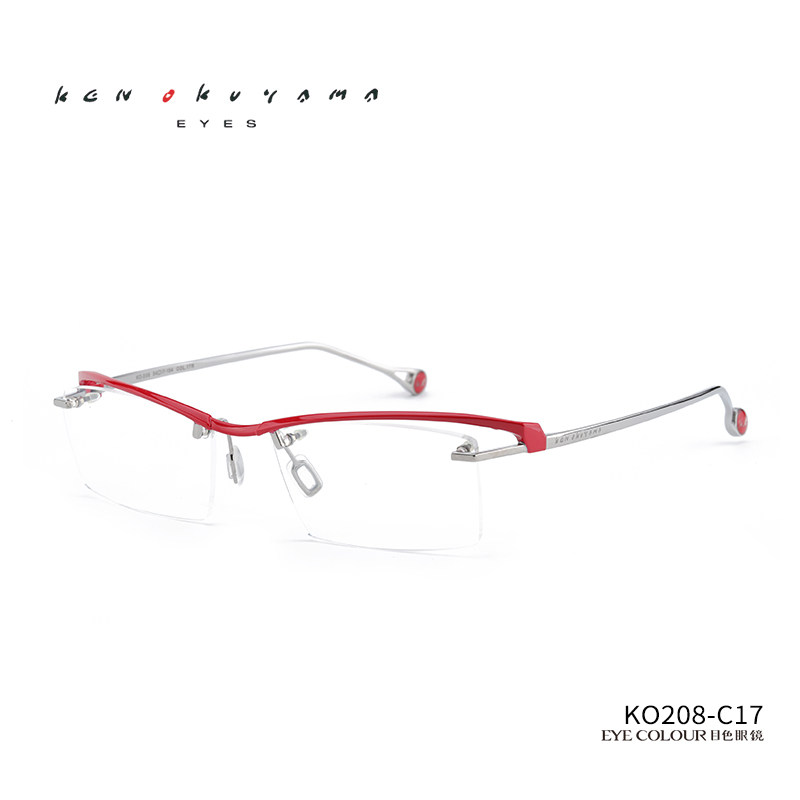 KEN OKUYAMA奥山清行眼镜高级设计感镜框钛架高档镜框男女款KO208