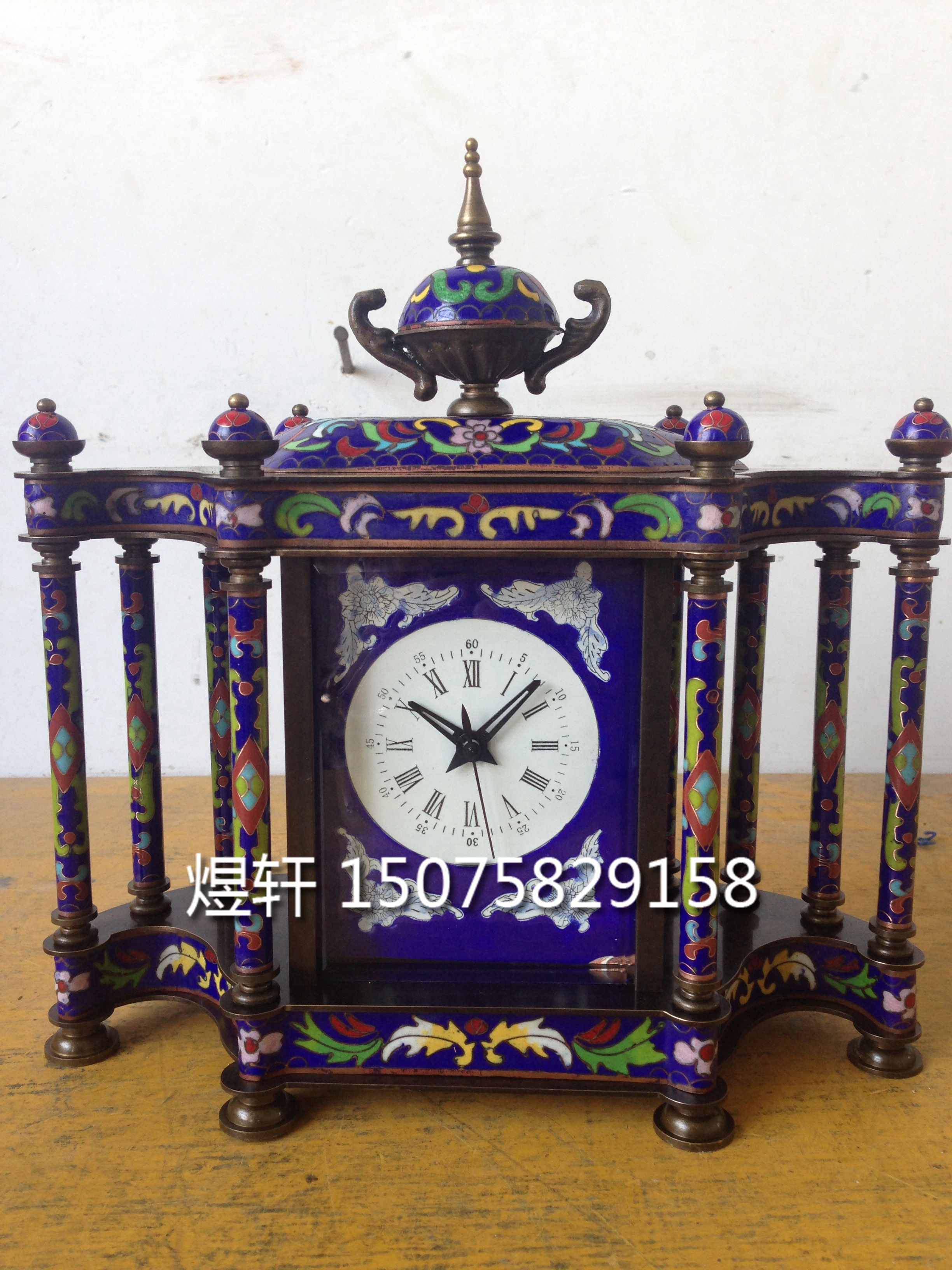 钟表|机械钟表|景泰蓝珐琅钟|复古装饰客厅家居|古典钟表|老式钟