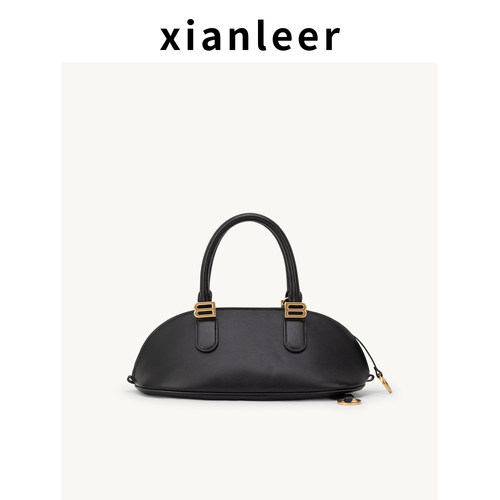 XIANLEER真皮保龄球腋下包