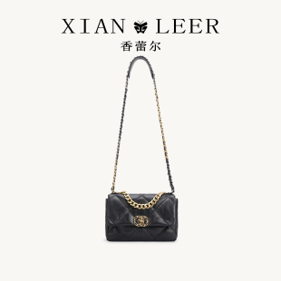 XIANLEER香蕾尔冬季 包包通勤百搭轻奢高级感小香风菱格链条单肩包
