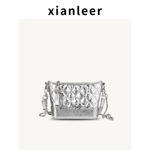 XIANLEER香蕾尔真皮菱格流浪包
