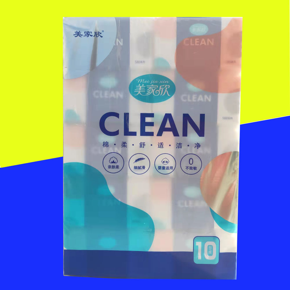 美嘉欣420张抽纸餐巾纸抽取式面巾纸一提10包多数地区包邮可湿水
