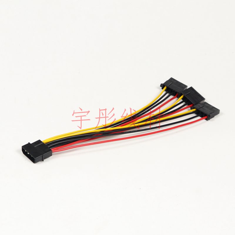 IDE电源一分三线 电源1转3 大4Pin电源1分3线 IDE电源线一分三