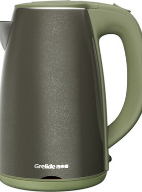 Grelide/格来德 D1703AK格莱德双层保温电热水壶304不锈钢烧水壶