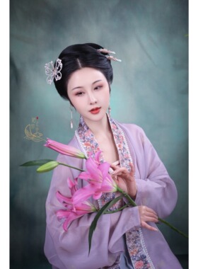 【素心】如意珍珠粉贝发钗-180102【现货】