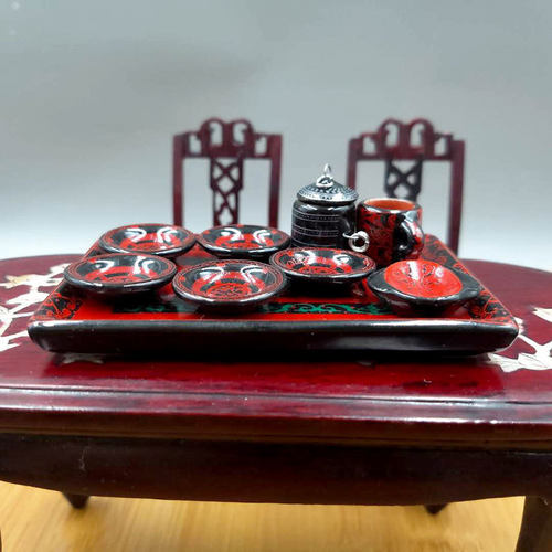 娃娃屋仿古陶瓷仿马王堆漆器食具