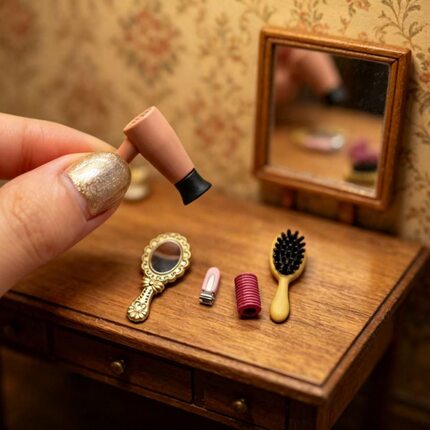 1:12娃娃屋Dollhouse迷你微缩食玩OB11/BJD场景吹风机梳子套装