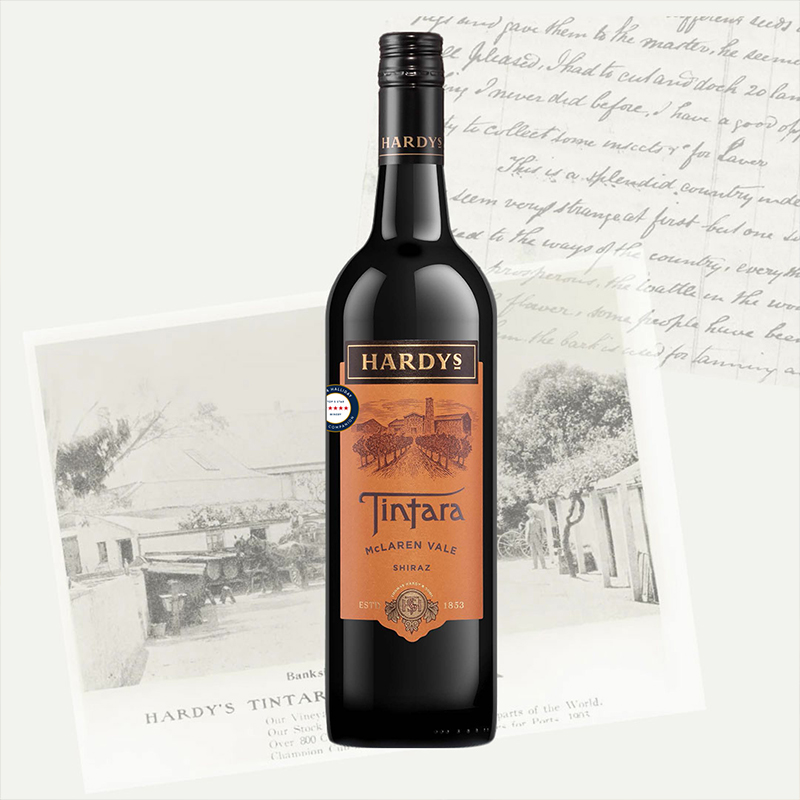 澳洲原瓶进口红酒Hardys夏迪天誉设拉子干红葡萄酒官方正品750ml