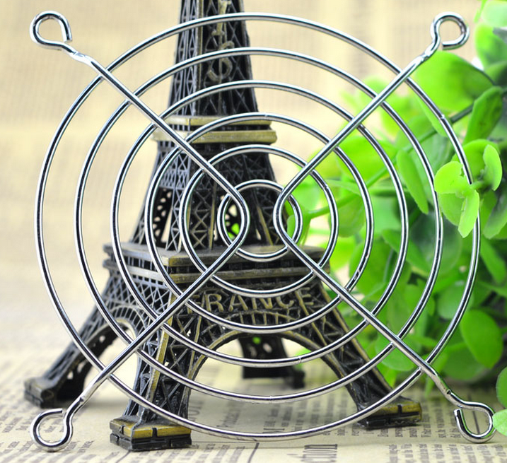 jzcet 6cm 8cm 9cm 12cm 厘米散热风扇防护网罩 金属铁网罩 弯脚