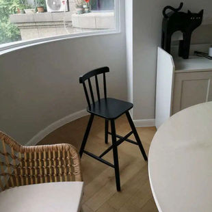 IKEA宜家阿甘书桌椅实木餐椅家用儿童吃饭座椅宝宝餐椅学习椅子