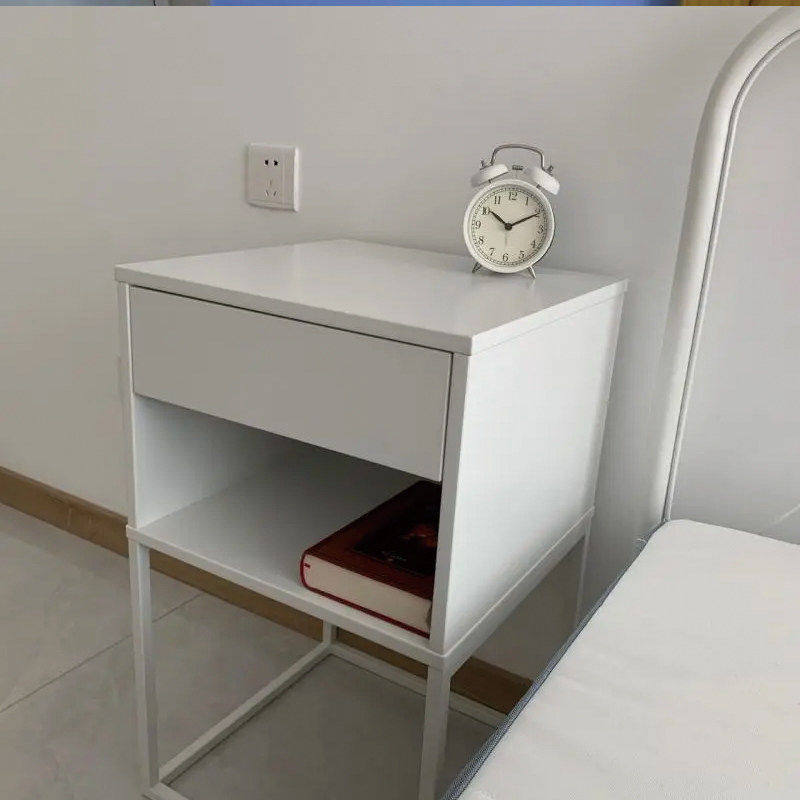 IKEA宜家维哈默床头桌白色40x39厘米家用简约现代置物架抽屉柜